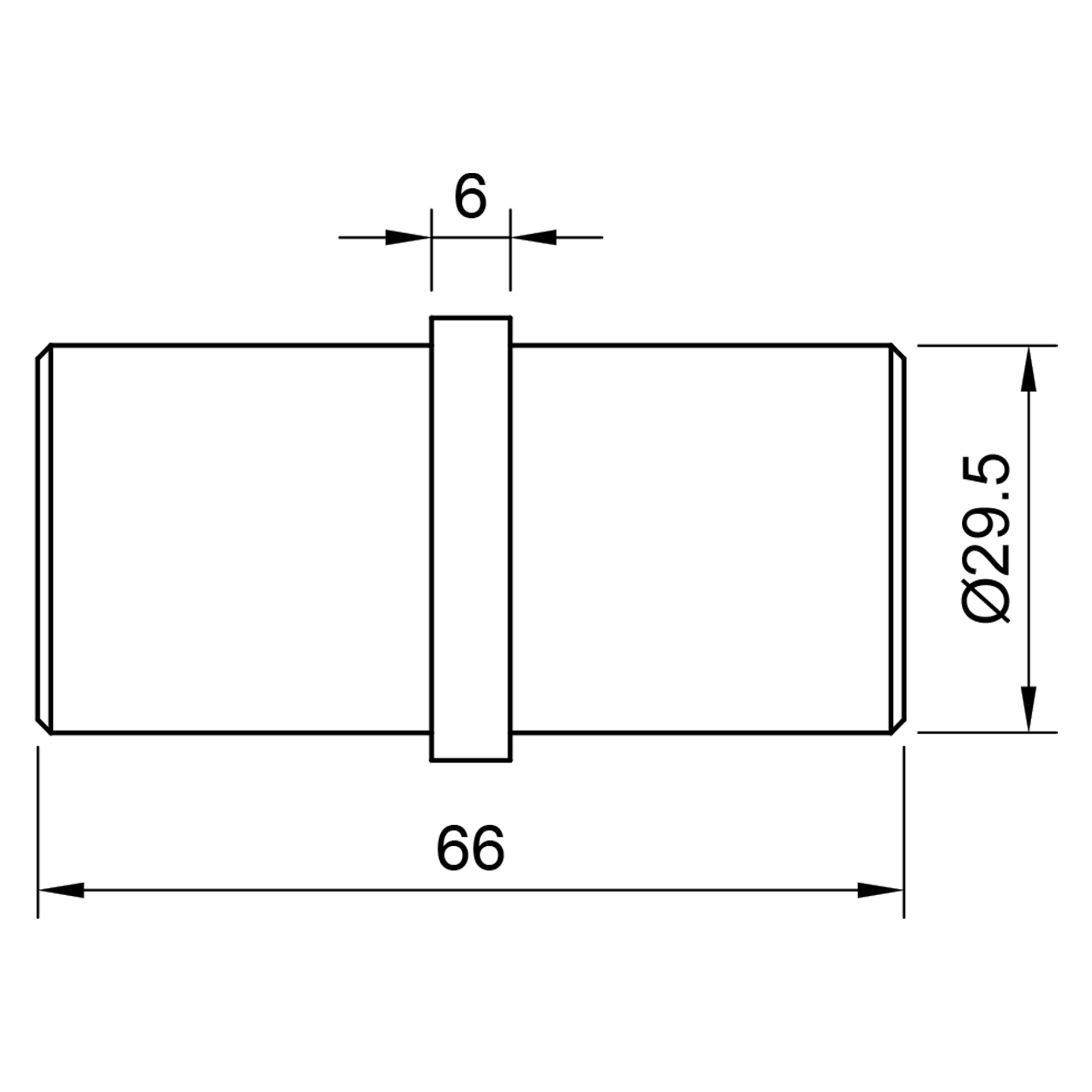 Edelstahl Rohrverbinder für 33,7 x 2,0 mm