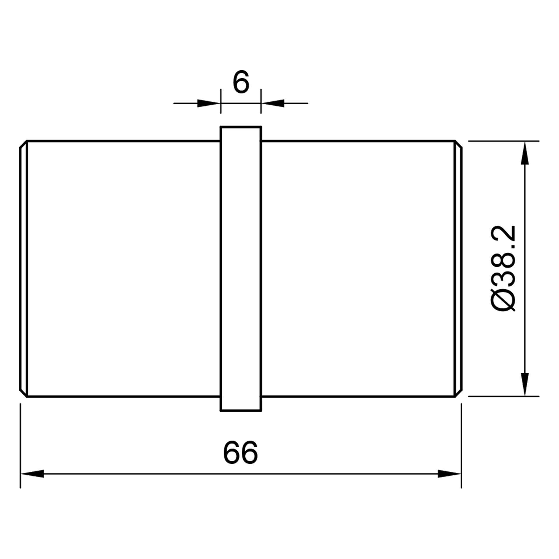 Edelstahl Rohrverbinder für 42,4 x 2,0 mm